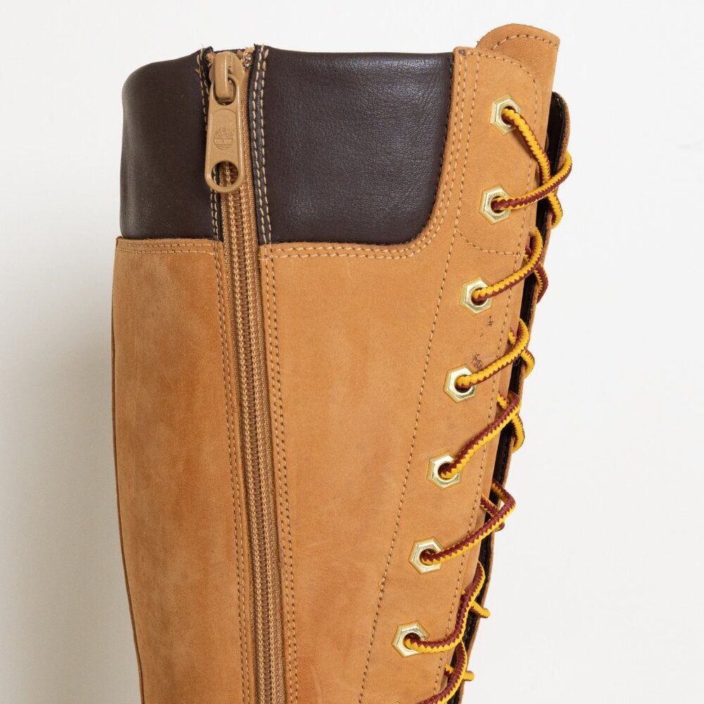 Timberland Premium 14 Inch Wheat Nubuck Leather Waterproof Boots 6.5 - Picture 13 of 16